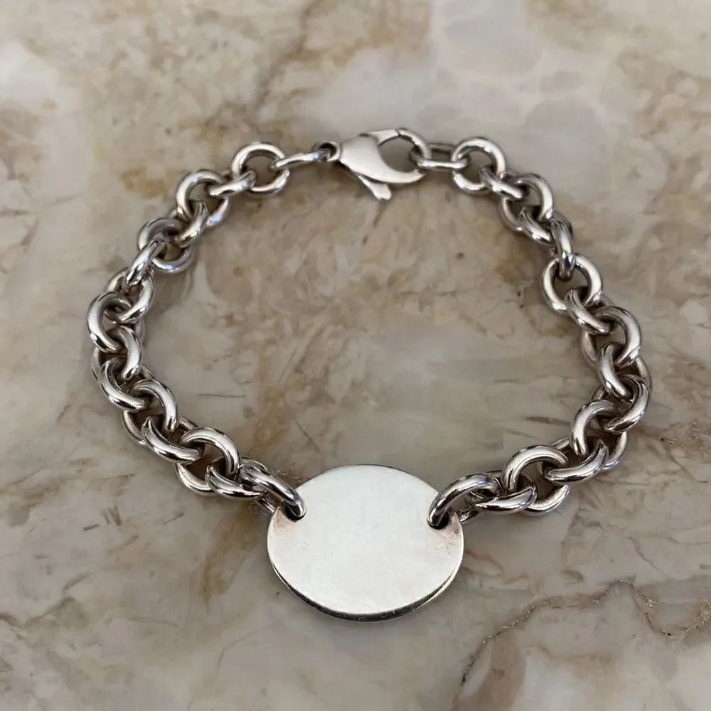 Tiffany & Co. Return to Tiffany Oval Tag Sterling Silver Bracelet - Picture 4 of 8